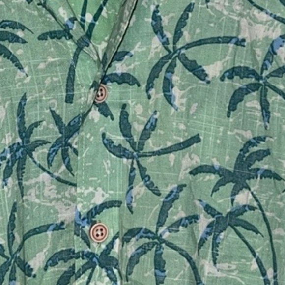 NEW Izod Saltwater dockside COOLFX short sleeve button down shirt Large Tall - Picture 6 of 6